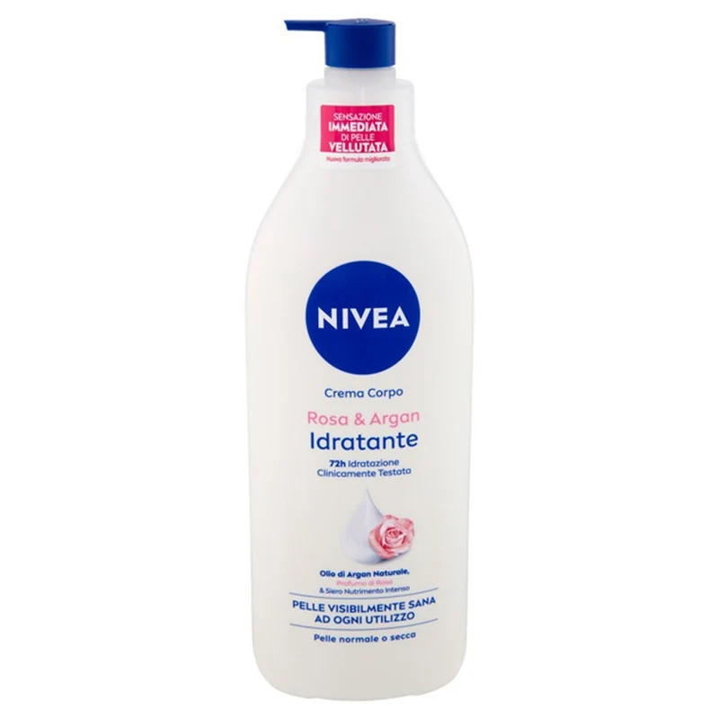 Nivea Crema Corpo Rosa & Argan Idratante 500 ml — Crema corpo
