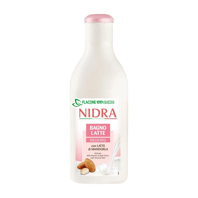 Nidra Bagno Latte Delicato Latte Di Mandorla 750 ml — Bagno schiuma