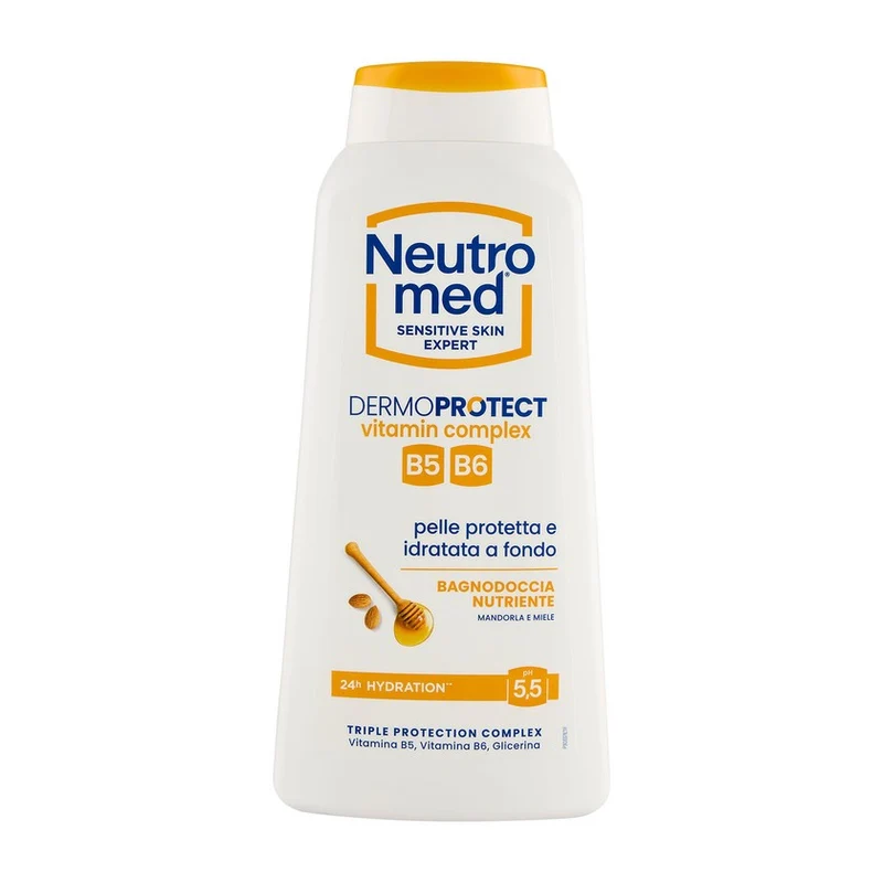 Neutromed Dermoprotect Vitamin Complex Mandorla e Miele pH 5,5 600 ml — Bagnodoccia