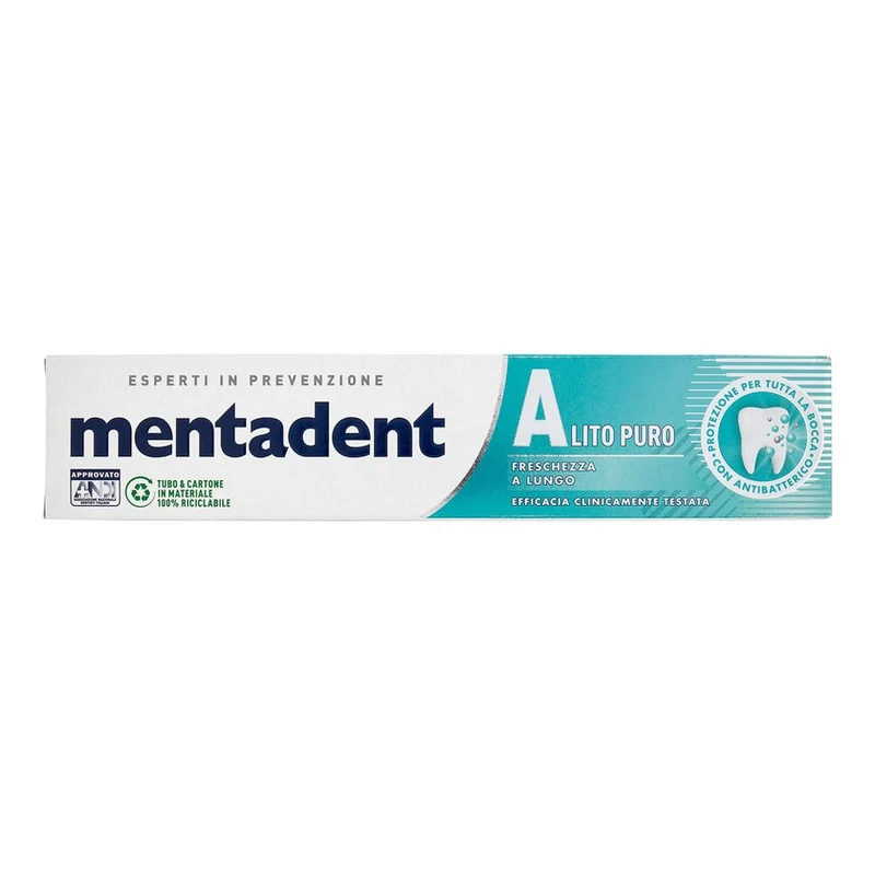 Mentadent Dentifricio Alito Puro 75 ml — Dentifricio