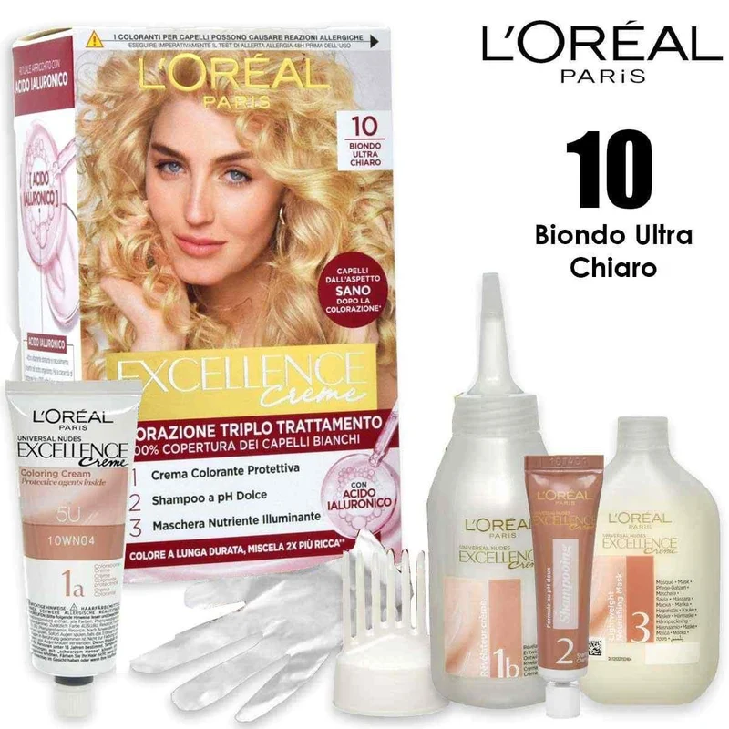 L´oréal paris Excellence Colorazione Triplo Trattamento Biondo Ultra Chiaro 10 — Colorazione capelli