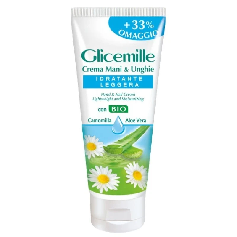 Glicemille Crema Mani & Unghie Idratante Leggera 75 + 25 ml — Crema mani e unghie