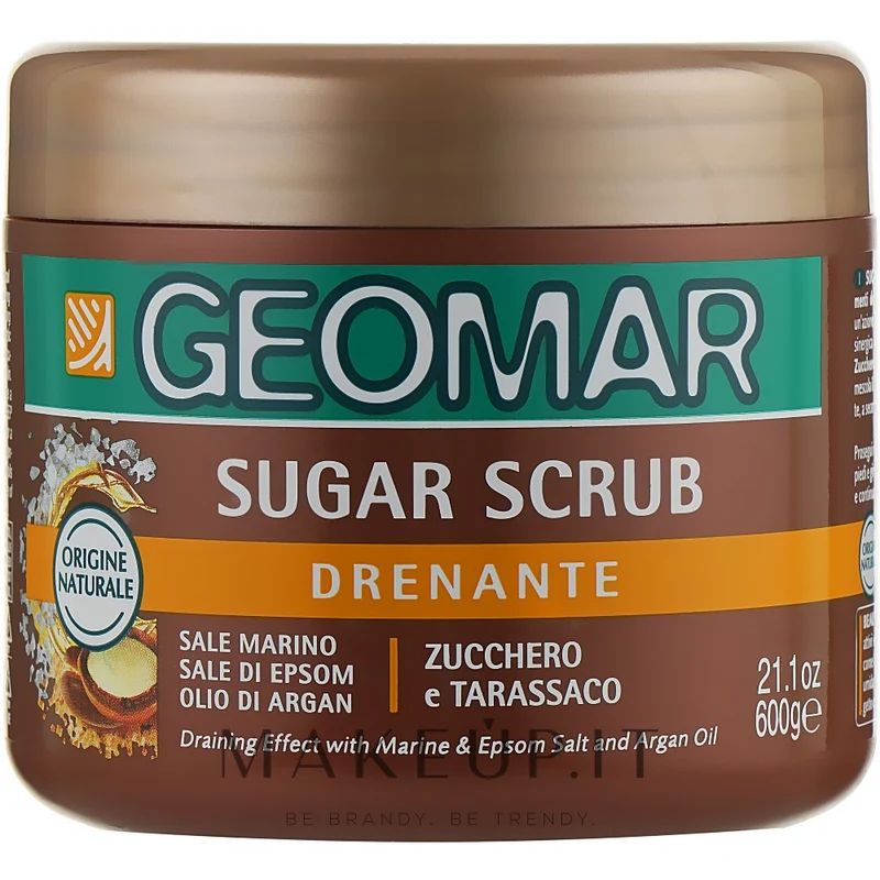Geomar Sugar Scrub Tarassaco 600 g — Scrub Corpo