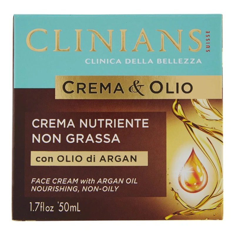 Clinians Crema & Olio Crema Nutriente Non Grassa Con Olio Di Argan 50 ml — Crema corpo
