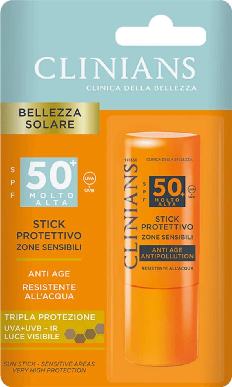Clinians Stick Solare Zone Sensibili Spf 50+ 10 ml — Stick solare