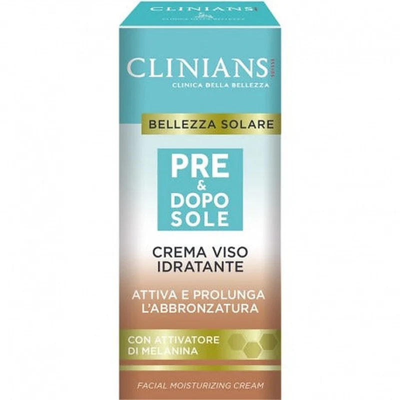 Clinians Crema Idratante Viso Pre & Doposole 50 ml — Crema viso