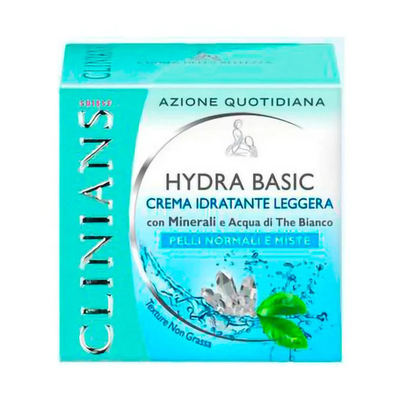 Clinians Hydra Basic Crema Idratante Leggera Thè Bianco 50 ml — Crema viso