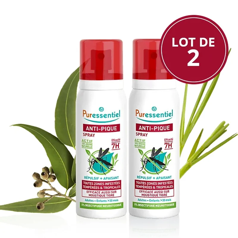 Puressentiel Anti-Pidocchi Latte Repellente Tropic 2x75ml — Spray repellente