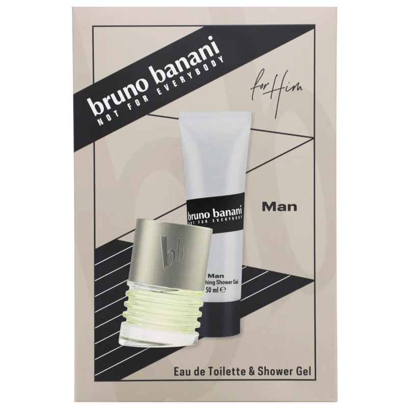 Bruno banani Set regalo Uomo EDT 30 ml e Gel doccia 50 ml — Set Eau de Toilette e Gel doccia